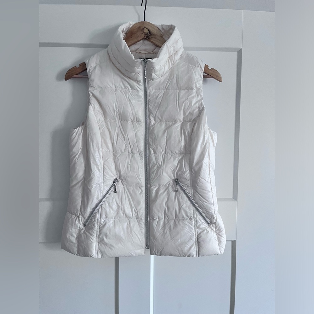 Off white down vest